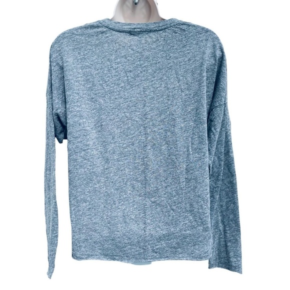 SUNDRY tee Parisienne long sleeve top “vintage” T-shirt grey heathered - Picture 4 of 10